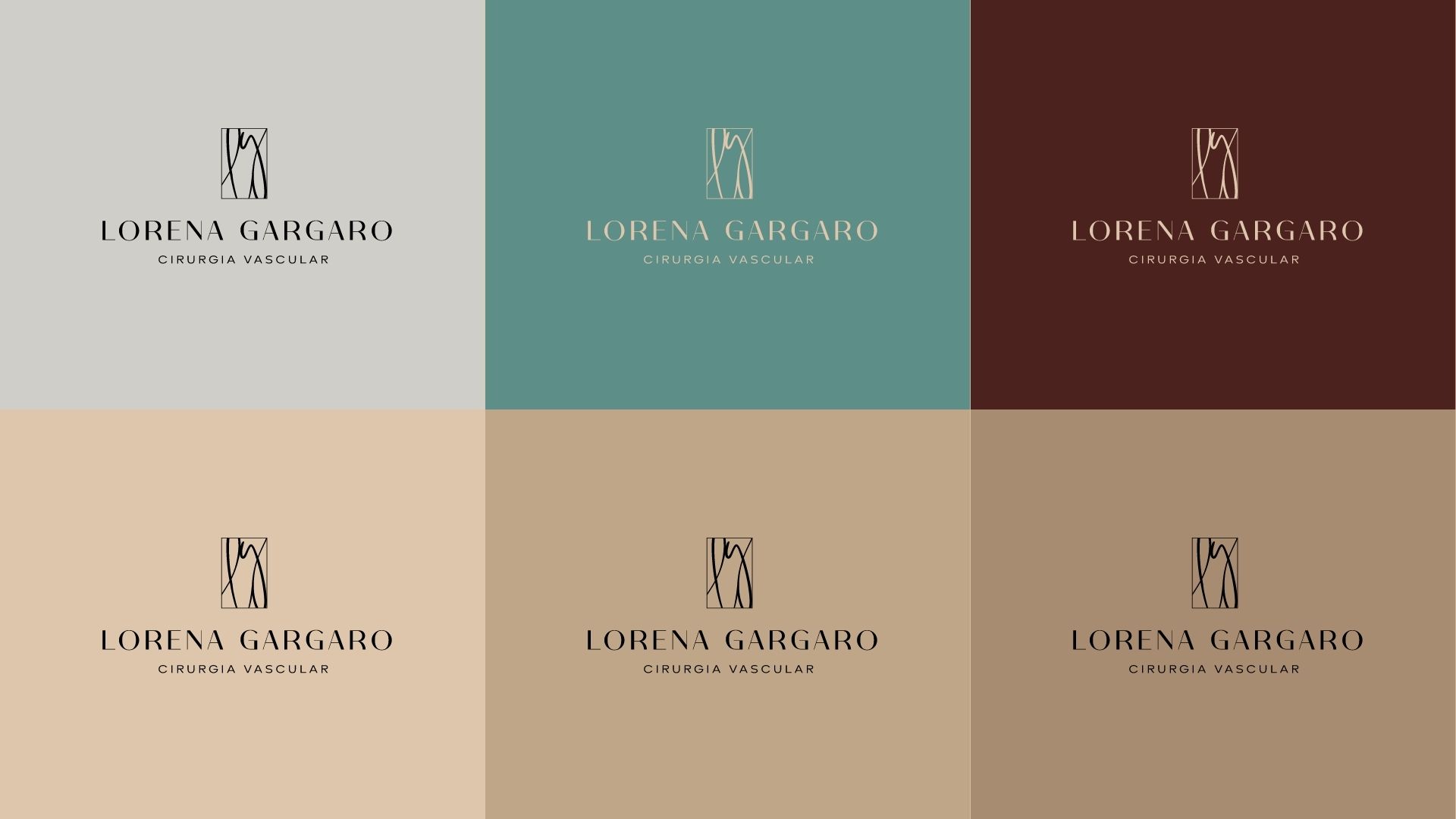 Romano Dias - Especialista em Marcas e Identidade Visual Corporativa - Logo da Dra. Lorena Gargario Cirurgia Vascular
