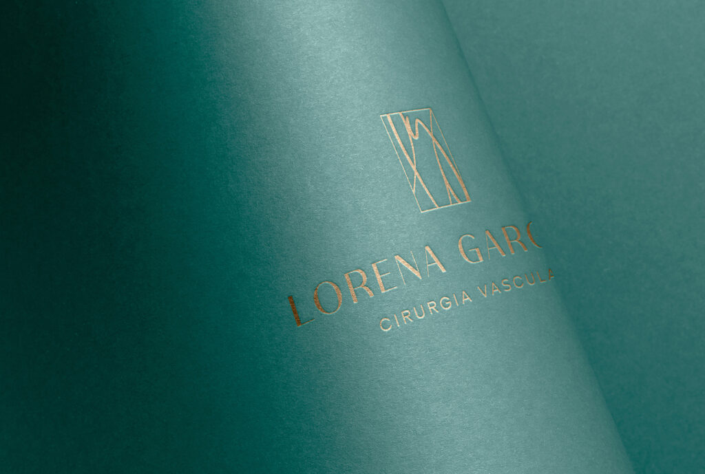 Design Identidade Visual - logo Dra. Lorena Gargaro - Detalhe Azul