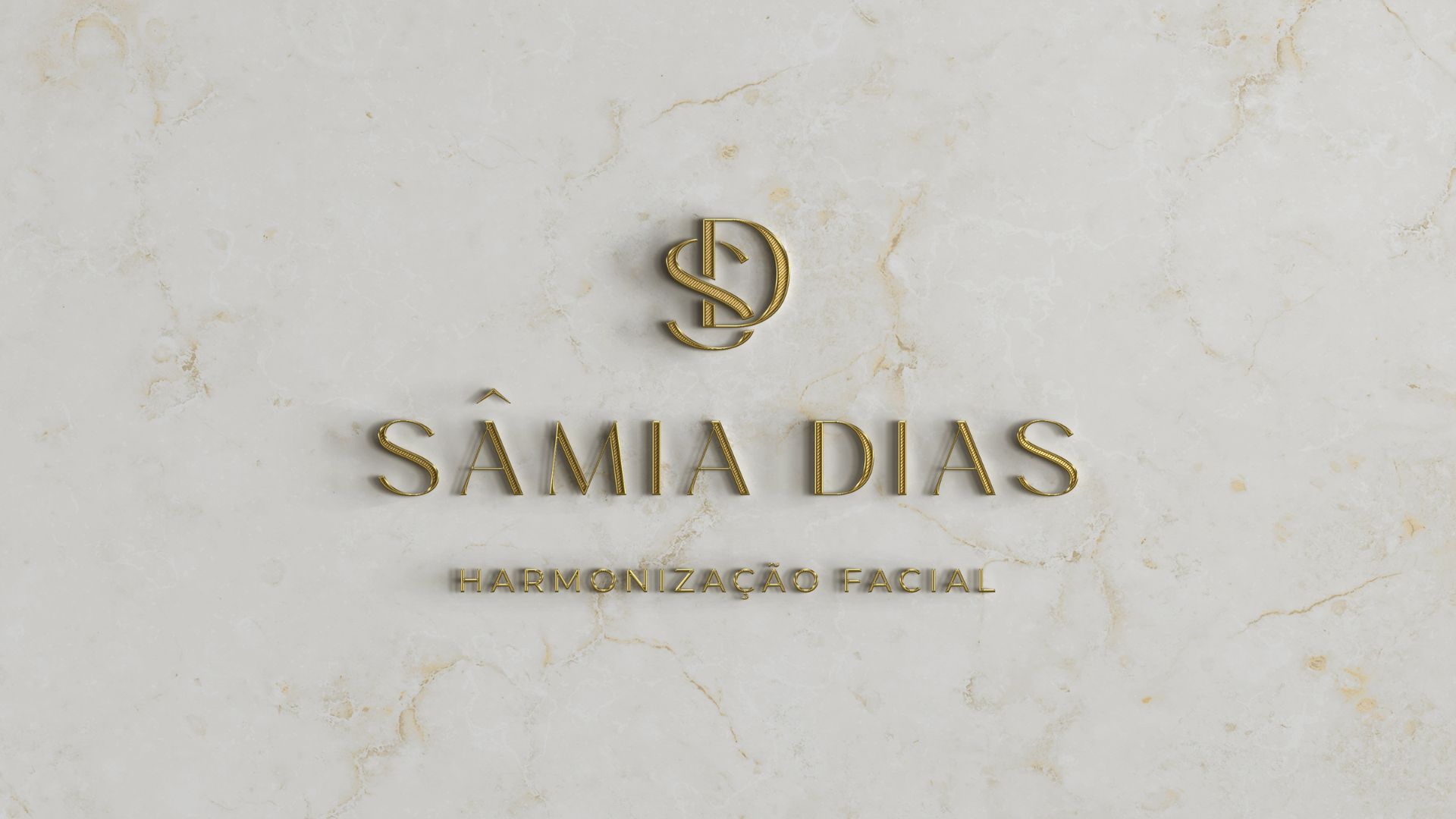 identidade visual, logo para dentista HOF Harmonização Facial