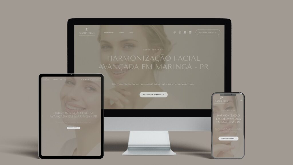 identidade visual, logo para dentista HOF Harmonização Facial