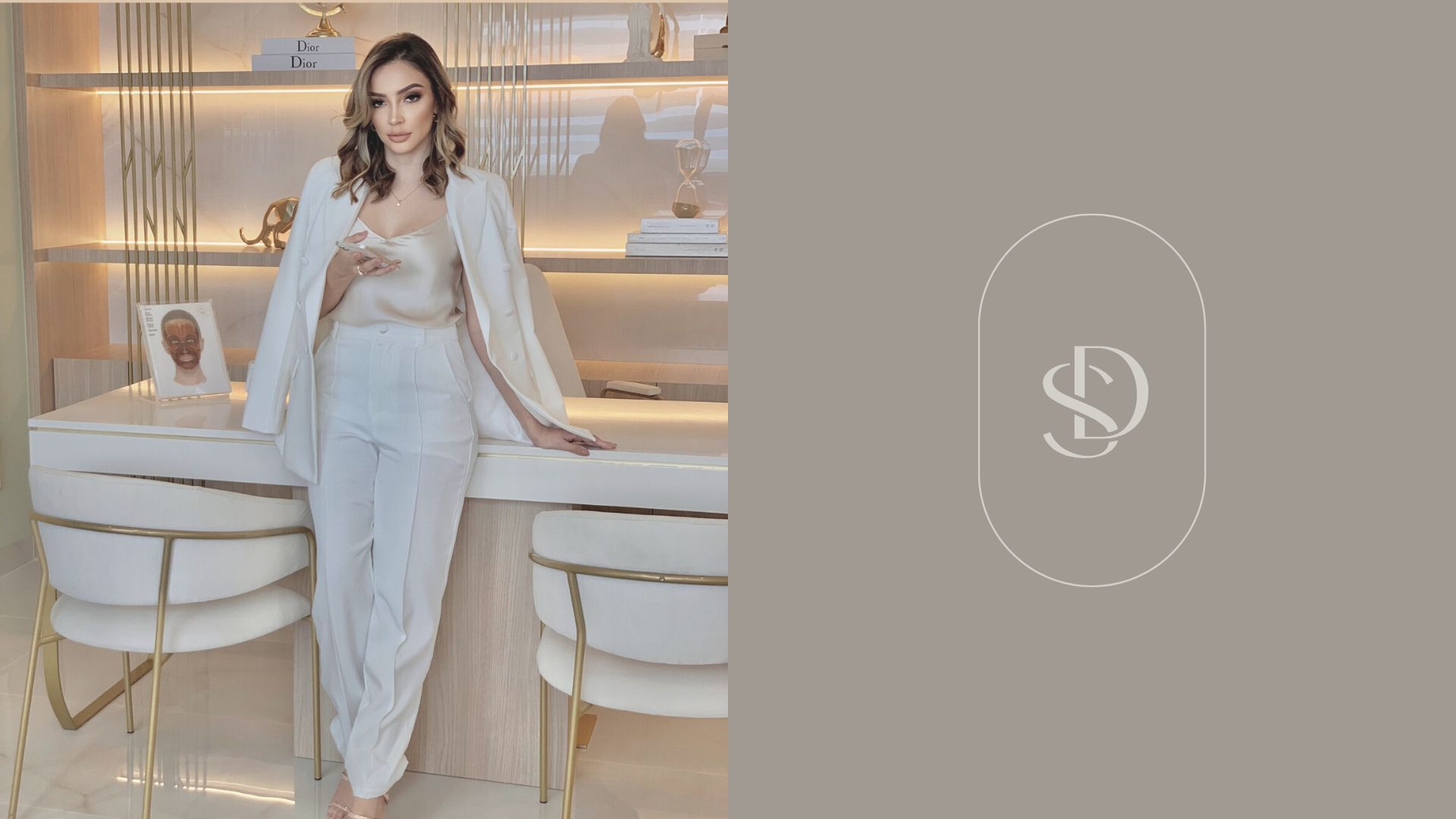 identidade visual, logo para dentista HOF Harmonização Facial
